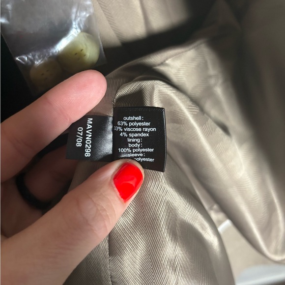 The Limited Taupe Tailored Double Button Power Blazer Office Career Classic - Picture 7 of 7